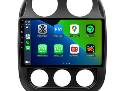 Jeep Compass | Android 13 | Autoradio | 2010 t/m 2016 | Carplay & Android Auto