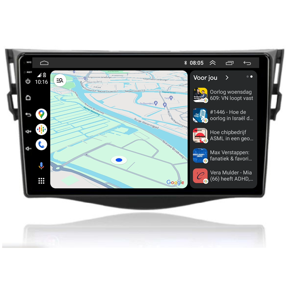 Toyota RAV4 | Android 13  | Autoradio | 2006 t/m 2013 | Carplay & Android Auto