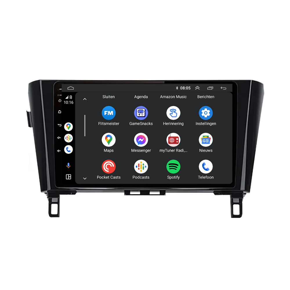 Nissan Qashqai | X-Trail | Androide 13 | Radio de coche | 2014 a 2021 | Carplay y Android Auto