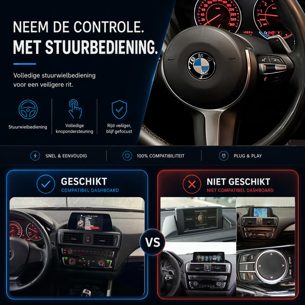 BMW 1 Serie F20/F21 | 2013 t/m 2016 | CarPlay & Android Auto Box | NBT