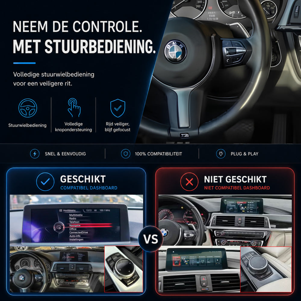 BMW 4 Serie F32/F33/F36 | 2013 t/m 2016 | CarPlay & Android Auto Box | NBT