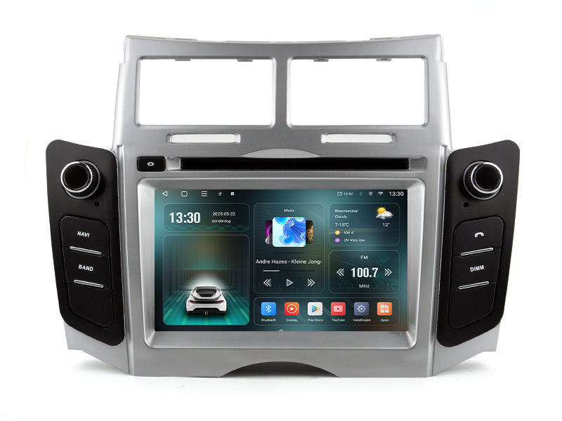 Toyota Yaris | Android 14 | 7 inch Autoradio | 2005 t/m 2012 | CarPlay & Android Auto