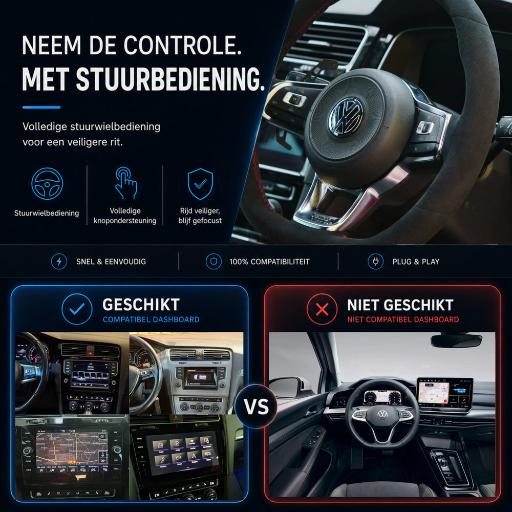 Volkswagen Golf 7 | 2013 t/m 2020 | CarPlay & Android Auto Box | MIB