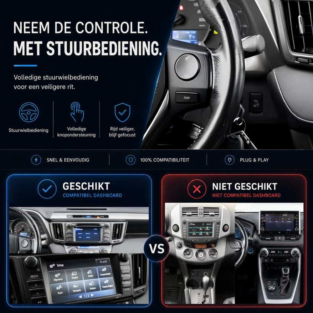 Toyota RAV4 | 2015 t/m 2018 | CarPlay & Android Auto Box | Touch 2 | Panasonic