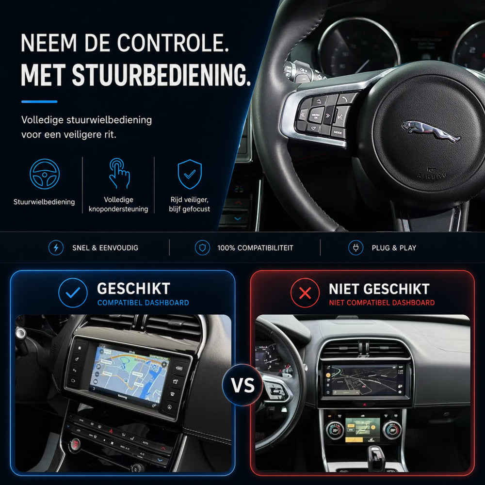 Jaguar XE | 2015 t/m 2020 | CarPlay & Android Auto Box | Harman
