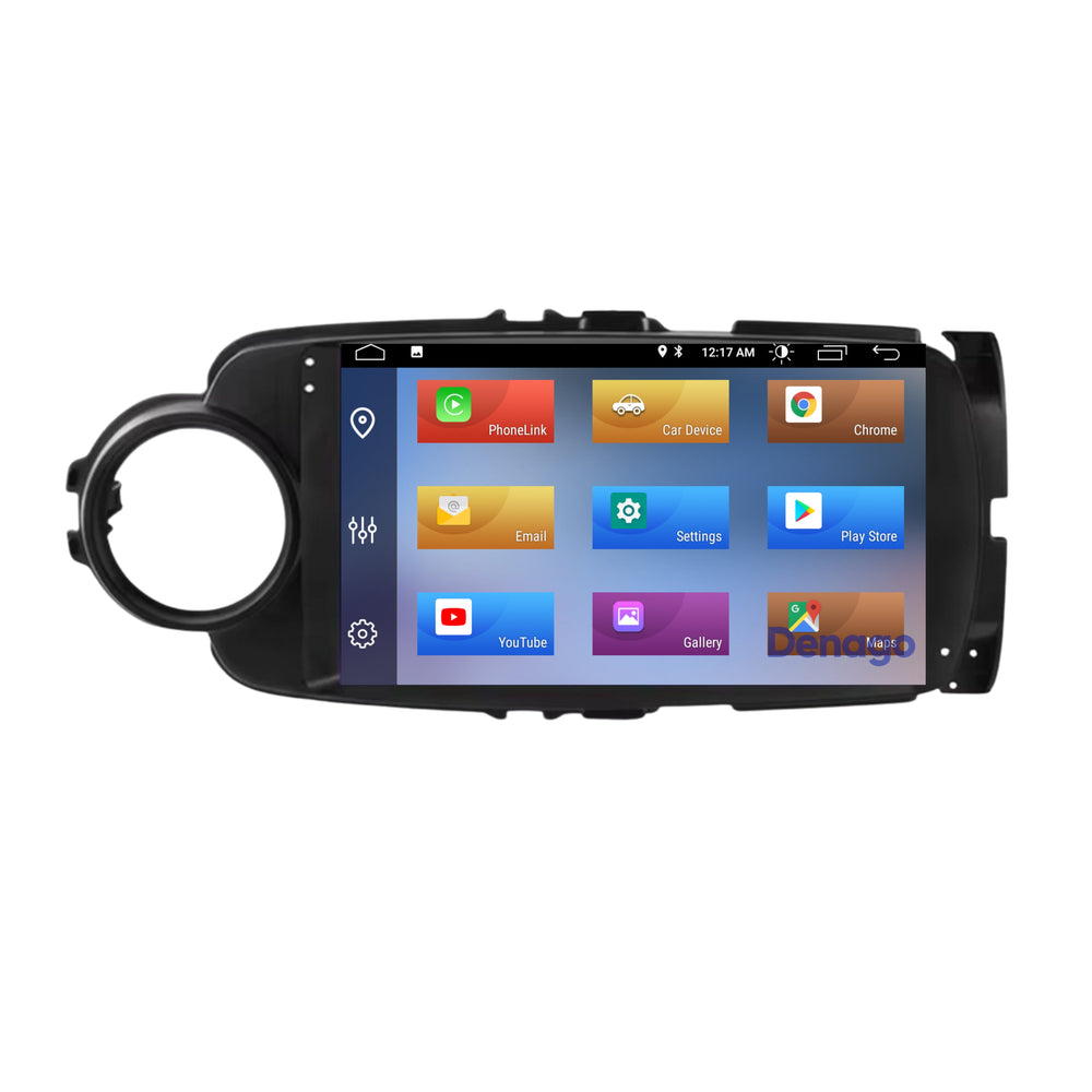 Toyota Yaris CarPlay car radio | 2011 to 2019 | Denago DNG-A287 | 9 inches | Android 13 | Black | Wireless CarPlay & Android Auto