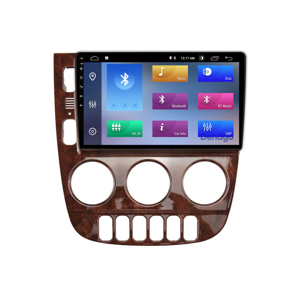 Radio para coche Mercedes ML CarPlay | 1999 a 2004 | Denago DNG-A104 | 9 pulgadas | Androide 13 | CarPlay inalámbrico y Android Auto | Marco color madera