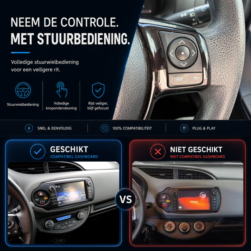 Toyota Yaris | 2017 t/m 2020 | CarPlay & Android Auto Box | Touch 2 | Pioneer
