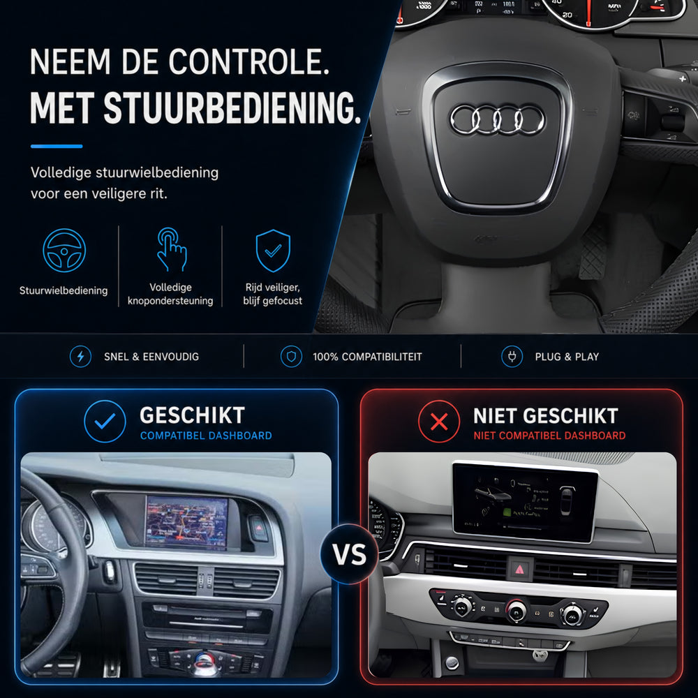 Audi A5, Audi S5 en Audi RS5 | 2007 t/m 2016 | CarPlay & Android Auto Box | MMI 2G