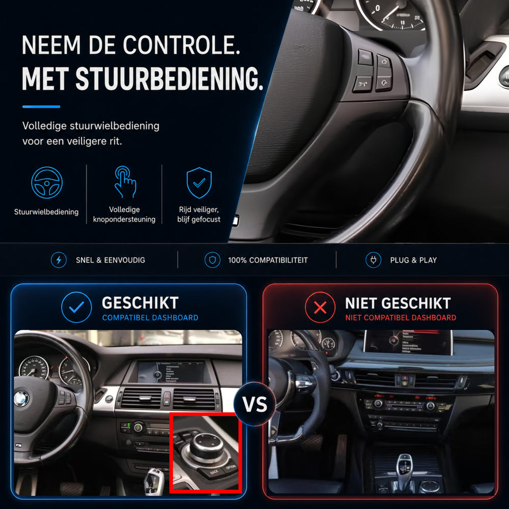 Davilon CarPlay y Android Auto Box | Apto para BMW X5 | 2010 a 2013