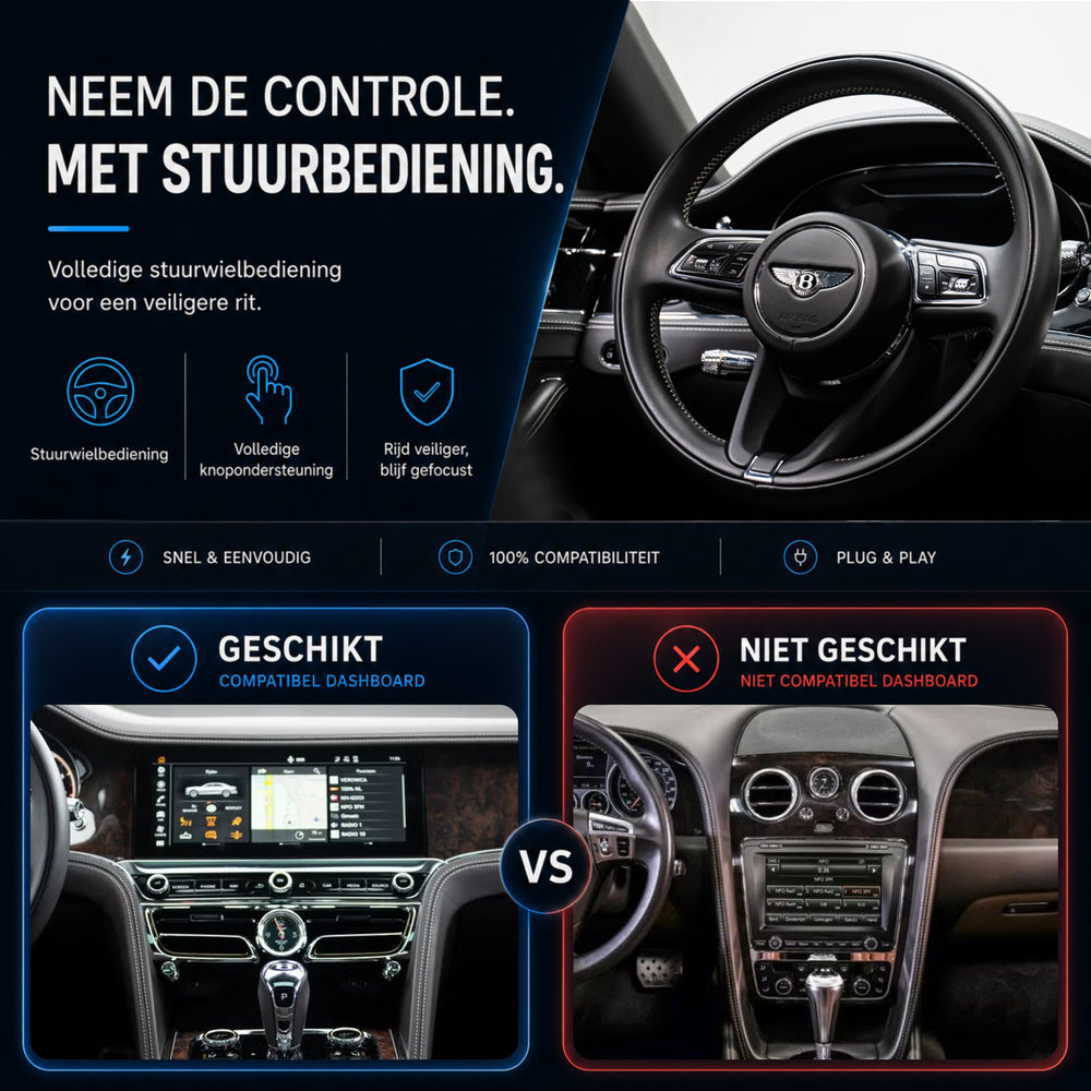 Bentley Flying Spur | 2020 t/m 2025 | CarPlay & Android Auto Box | MIB3