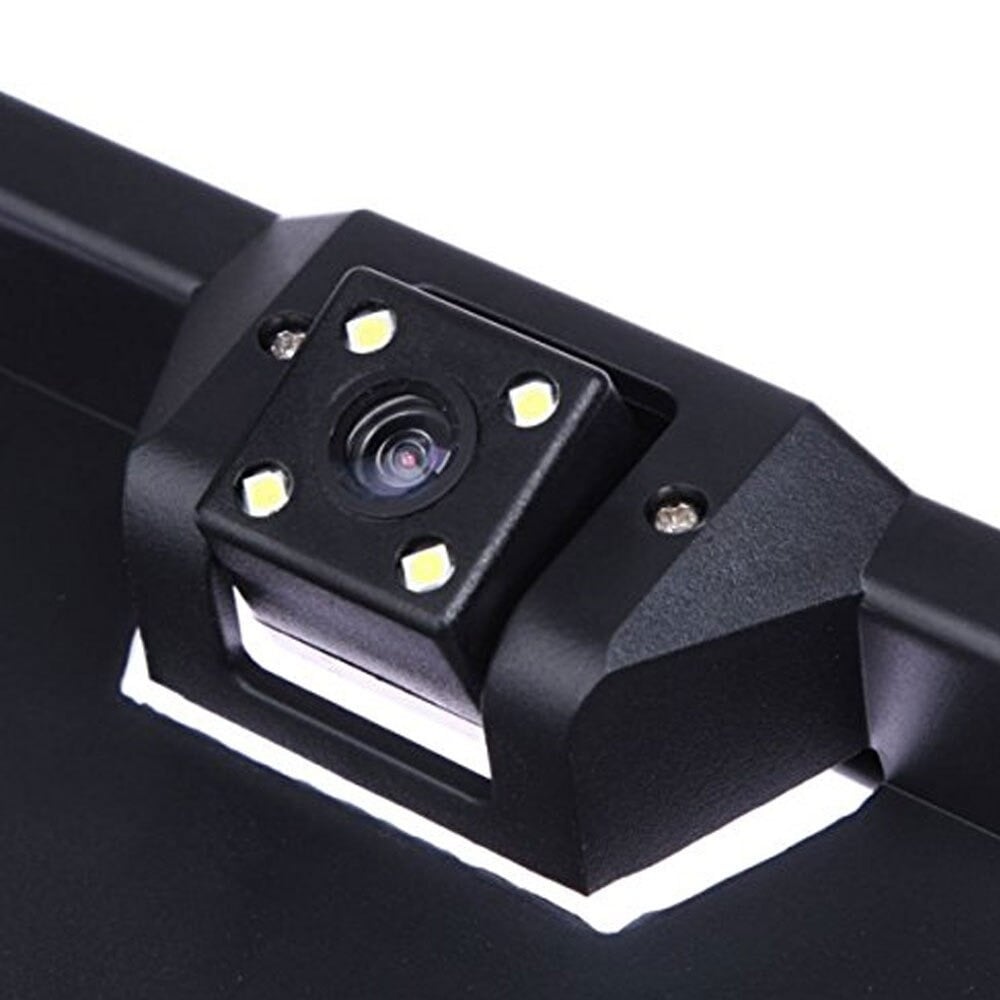 Reversing camera in license plate holder | 4 LED