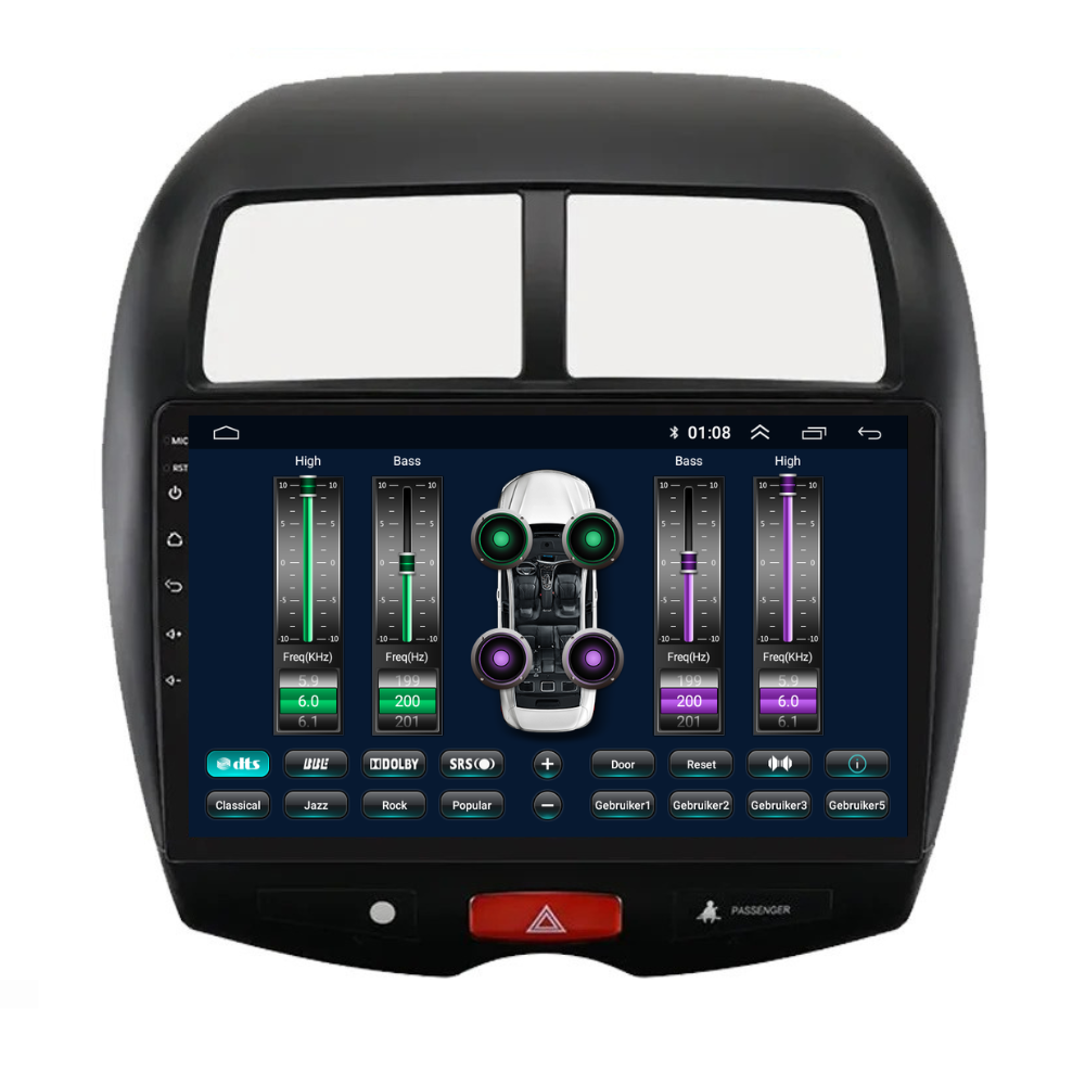 Mitsubishi ASX | Androide 13 | Radio de coche | 2010 a 2015 | Carplay y Android Auto