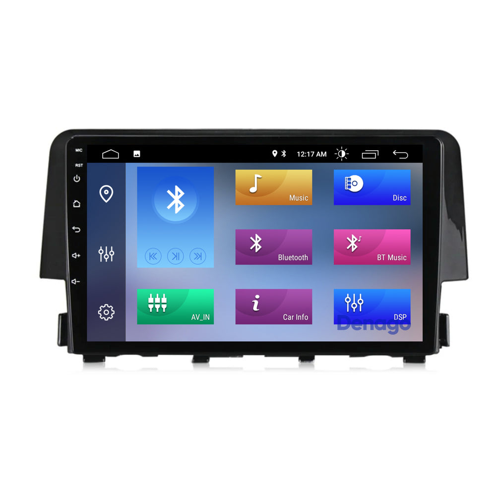 Radio para coche Honda Civic CarPlay | 2016 a 2021 | Denago DNG-A114 | 9 pulgadas | Androide 13 | CarPlay inalámbrico y Android Auto