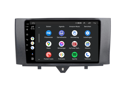 Smart Fortwo | Android 13 | Autoradio | 2011 t/m 2015 | Carplay & Android Auto