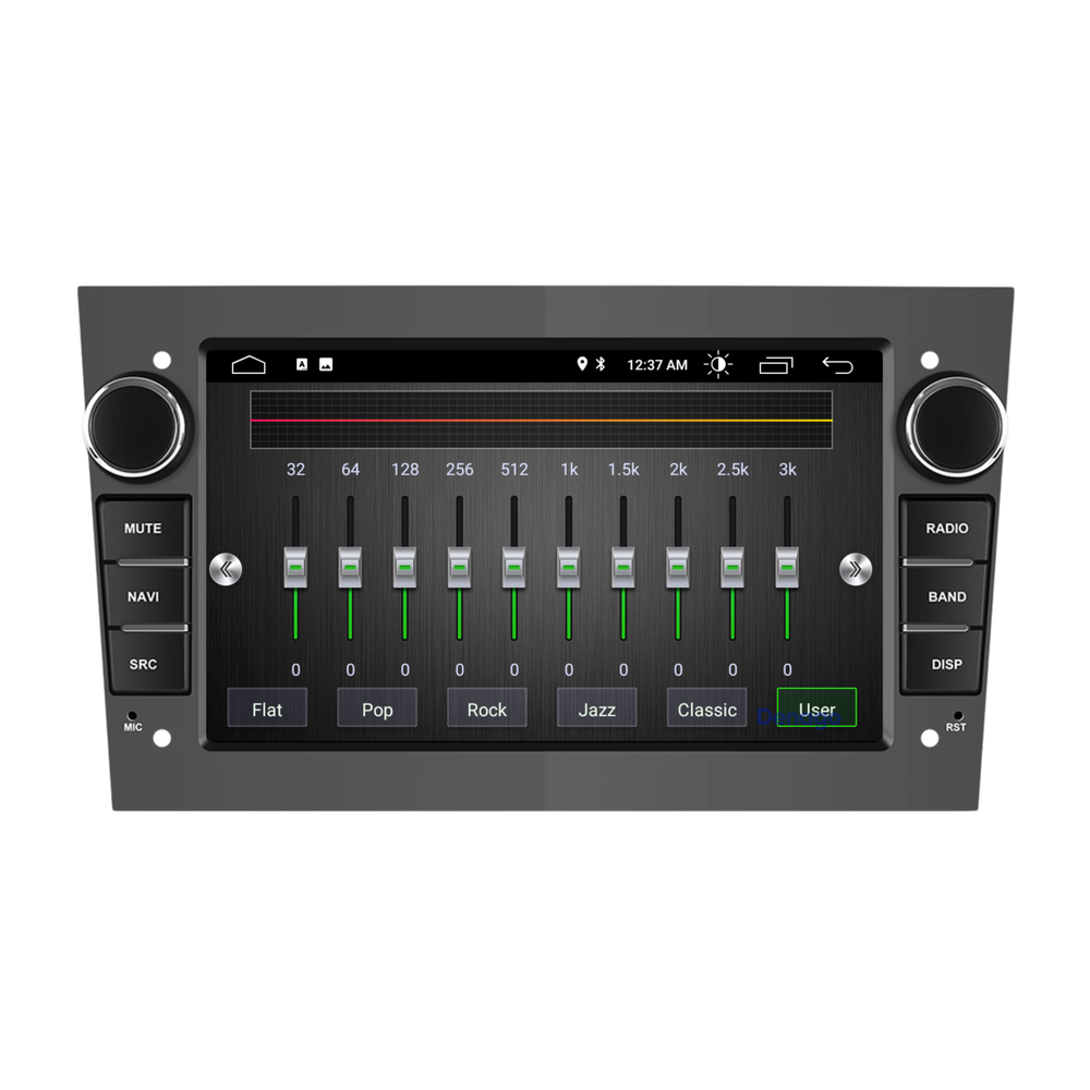 Opel CarPlay Radio para coche | Androide 13 | 2 GB + 64 GB | 2001 a 2013 | Android Auto - Gris