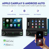 Universeel 1 DIN | Klapscherm 7 inch | Draadloos CarPlay & Android Auto | Autoradio