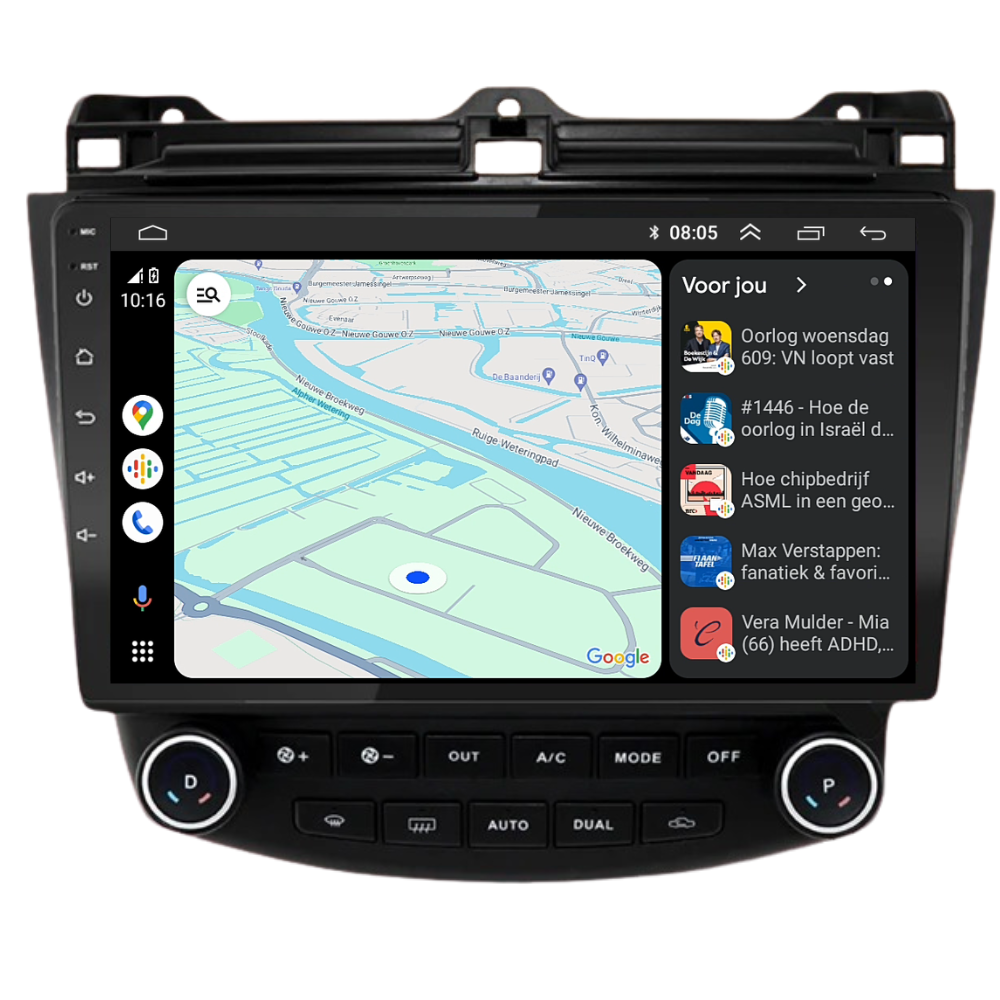 Honda Accord | Android 13 | Autoradio | 2003 t/m 2008 | Carplay & Android Auto