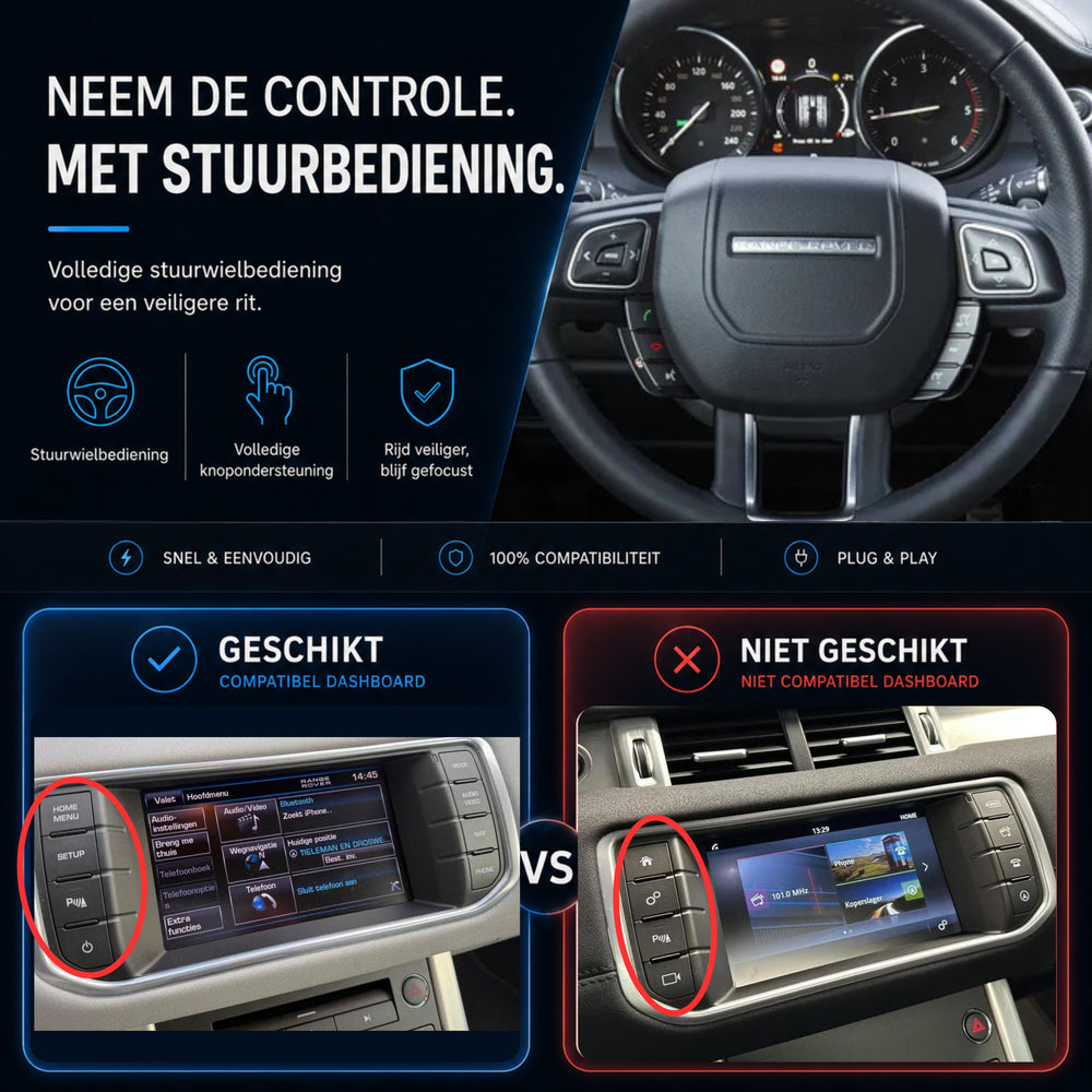 Land Rover Range Rover Evoque | 2011 t/m 2015 | CarPlay & Android Auto Box | Bosch