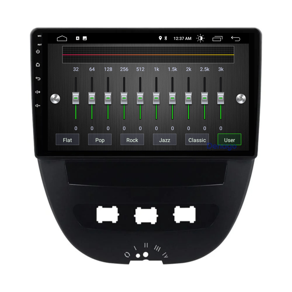 Radio para coche Citroën C1 CarPlay | 2008 a 2014 | Denago DNG-A02 | 10 pulgadas | Androide 13 | CarPlay inalámbrico y Android Auto
