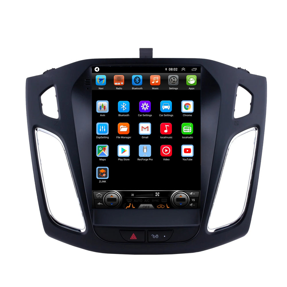 Ford Enfoque | Androide 13 | Radio de coche | 2010 a 2019 | CarPlay y Android Auto | pantalla grande