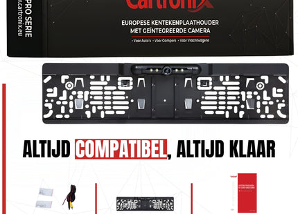 Cartronix RV-420 PRO kentekenplaathouder met camera | Full HD