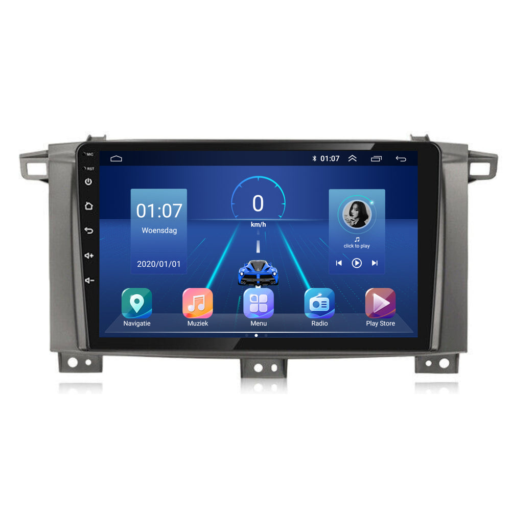 Land Cruiser LC100 | Android 13 | Autoradio | 2005 t/m 2007 | CarPlay & Android Auto
