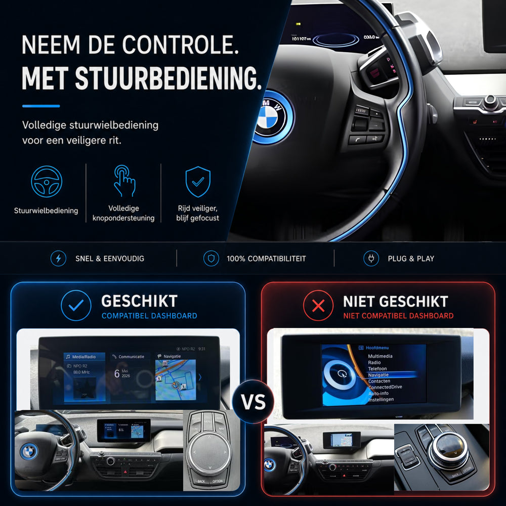 BMW i3 I01 LCI | 2018 t/m 2022 | CarPlay & Android Auto Box | NBT EVO