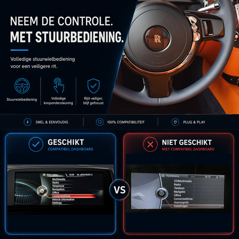 Rolls-Royce Dawn | 2015 t/m 2018 | CarPlay & Android Auto Box | NBT