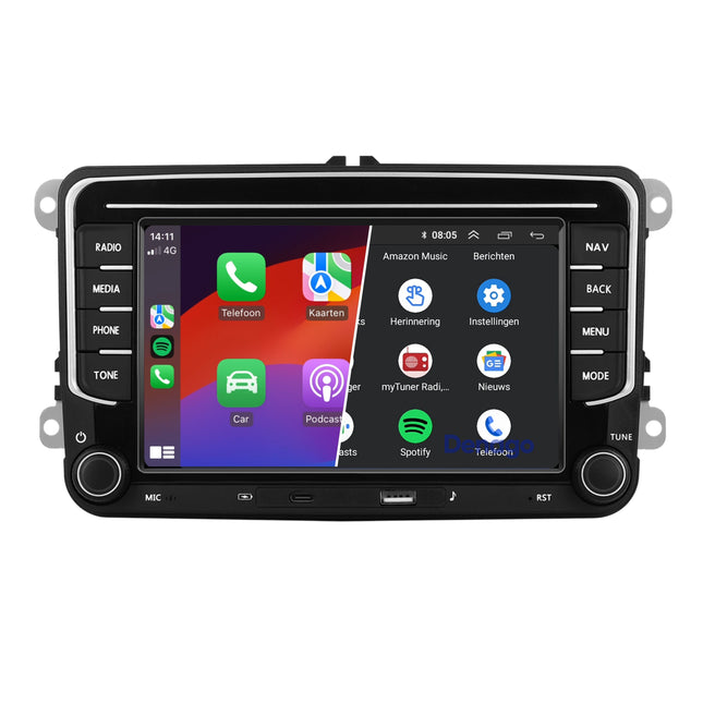 Volkswagen | Car radio | 2GB + 32GB | 2003 to 2019 | Android 13 & Carplay
