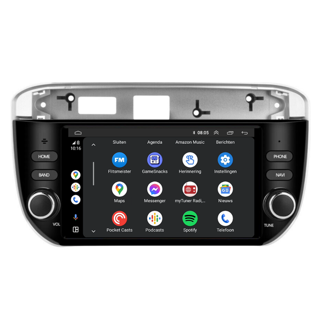 Fiat Punto/Linea  | Android 13 | Autoradio | 2010 t/m 2016 | CarPlay & Android Auto