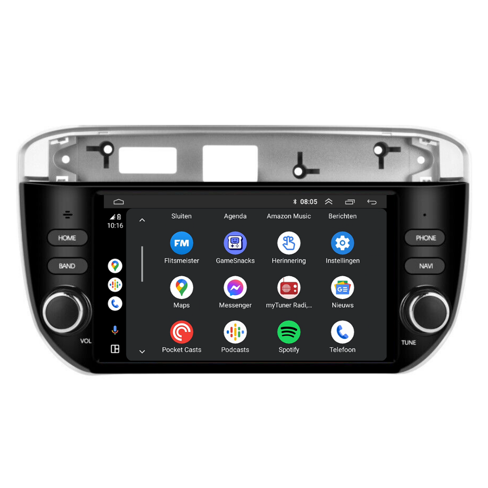 Fiat Punto/Linea  | Android 13 | Autoradio | 2010 t/m 2016 | CarPlay & Android Auto