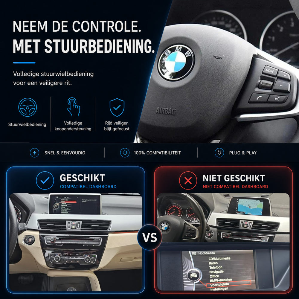 Davilon CarPlay y Android Auto Box | Apto para BMW X1 | 2013 a 2018