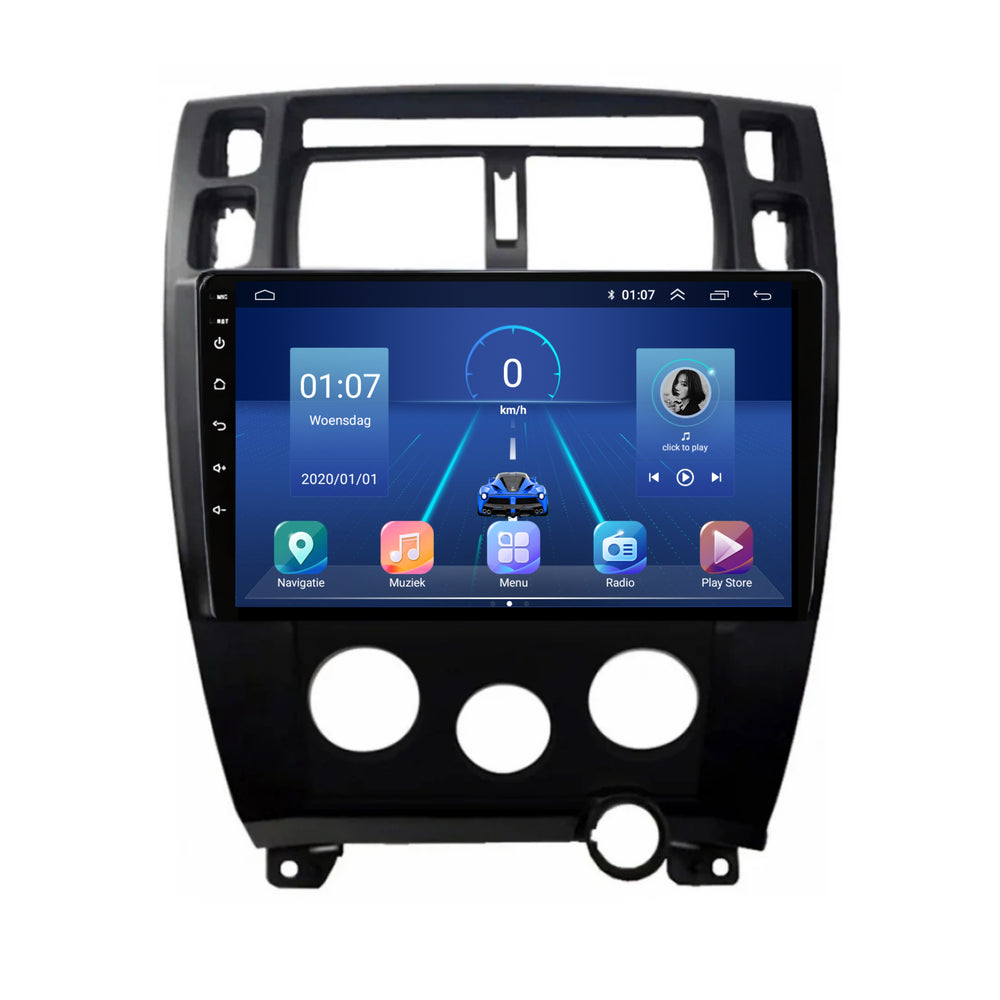 Hyundai Tucson | Android 13 | Car radio | 2004 to 2010 | Carplay & Android Auto | Black