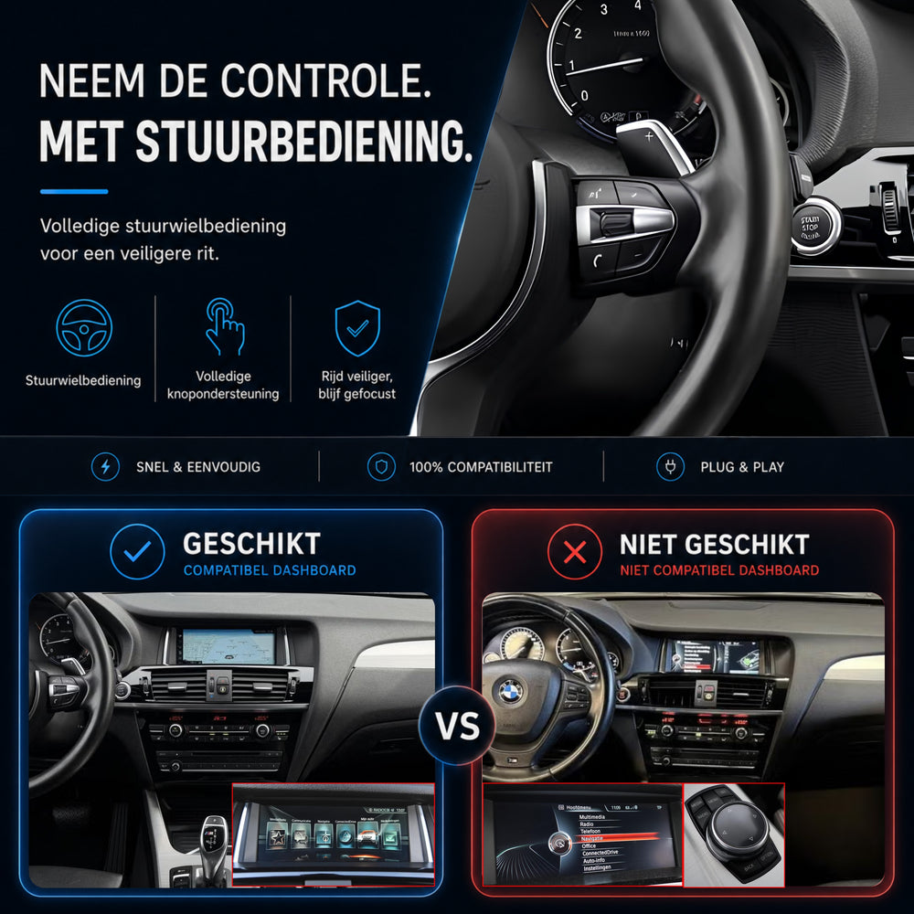 BMW X4 G02 | 2016 t/m 2019 | CarPlay & Android Auto Box | NBT EVO