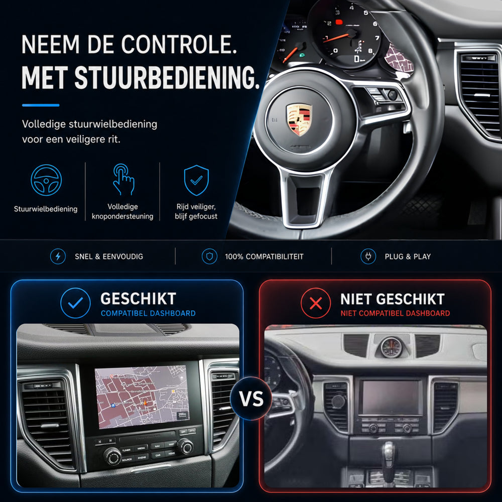 Porsche Macan (95B) | 2016 t/m 2018 | CarPlay & Android Auto Box | PCM 4.0