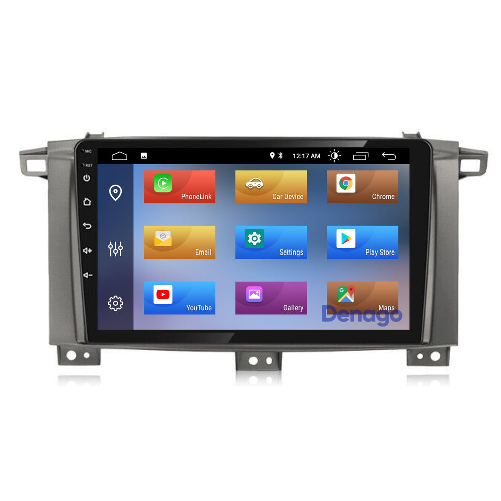 Radio para coche Toyota Land Cruiser LC100 CarPlay | 2005 a 2007 | Denago DNG-A338 | 9 pulgadas | Androide 13 | CarPlay inalámbrico y Android Auto
