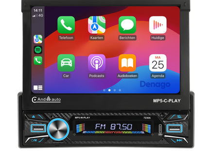 1Din Autoradio | Apple Carplay | Android Auto | USB, Aux, Bluetooth | MP5