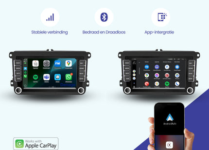 Volkswagen autoradio | Android 13 | Apple CarPlay & Android Auto | 7 INCH
