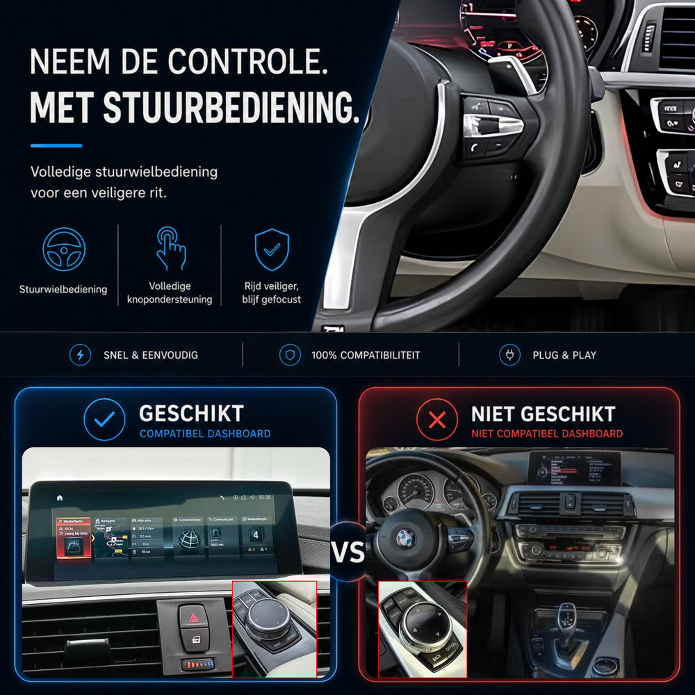 Davilon CarPlay y Android Auto Box | Adecuado para BMW Serie 4 | 2016 a 2020