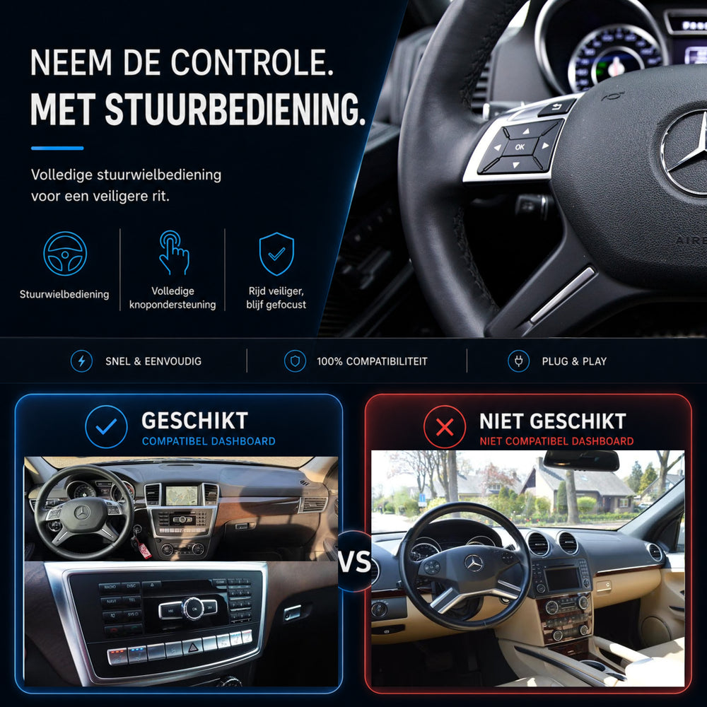 Mercedes GL-Klasse X166 | 2012 t/m 2016 | CarPlay & Android Auto Box