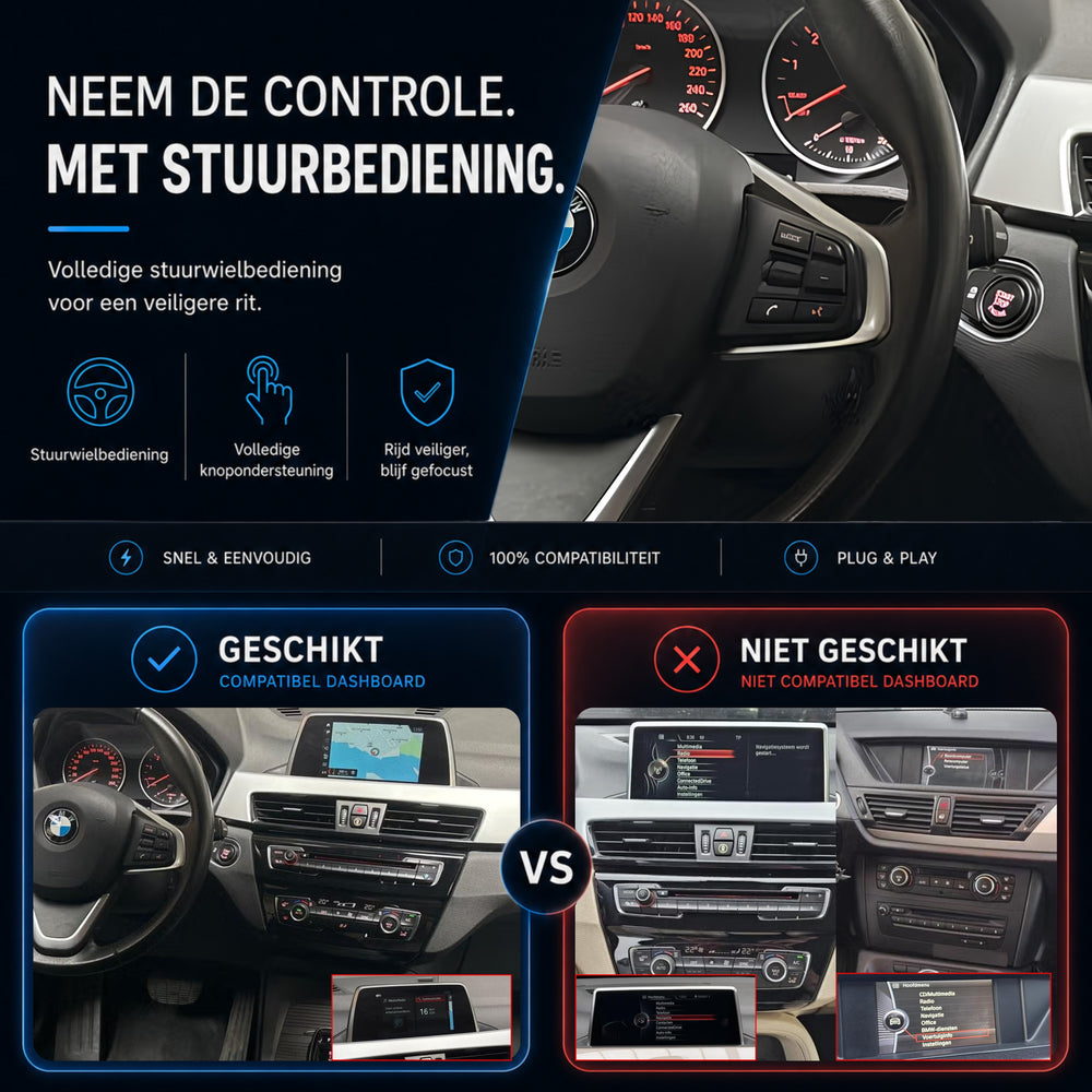 Boîte Davilon CarPlay et Android Auto | Convient pour BMW X1 | 2018 à 2022