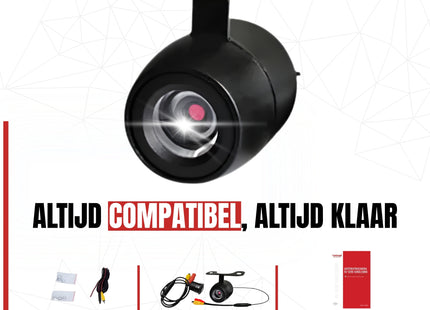 Cartronix RV-330 PRO Achteruitrijcamera | Universeel | Bumper | Nachtzicht