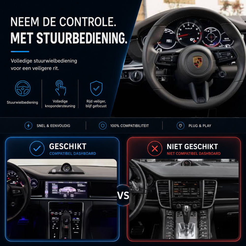 Porsche Panamera | 2016 t/m 2026 | CarPlay & Android Auto Box | MIB3