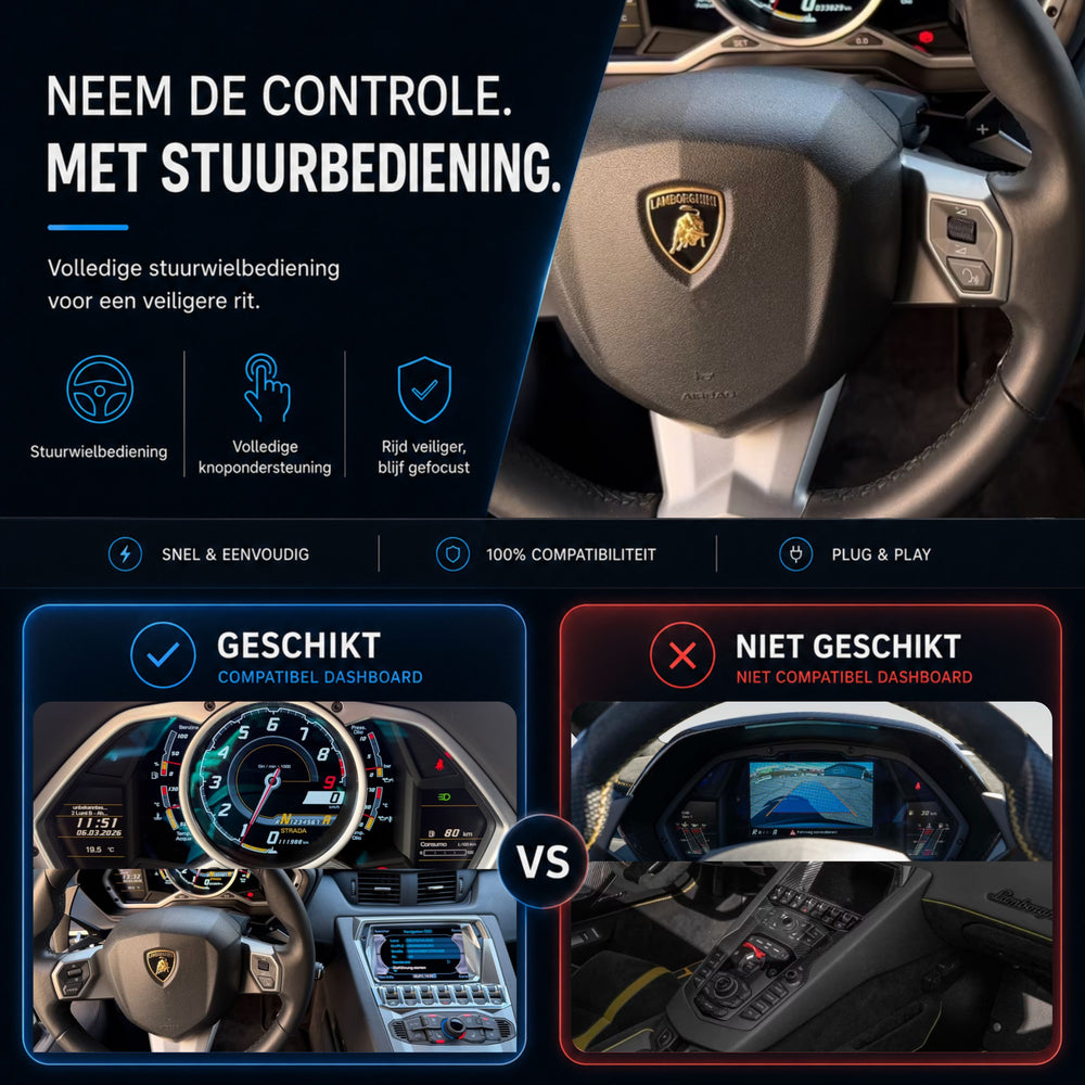 Lamborghini Aventador LP700 | 2012 t/m 2019 | CarPlay & Android Auto Box