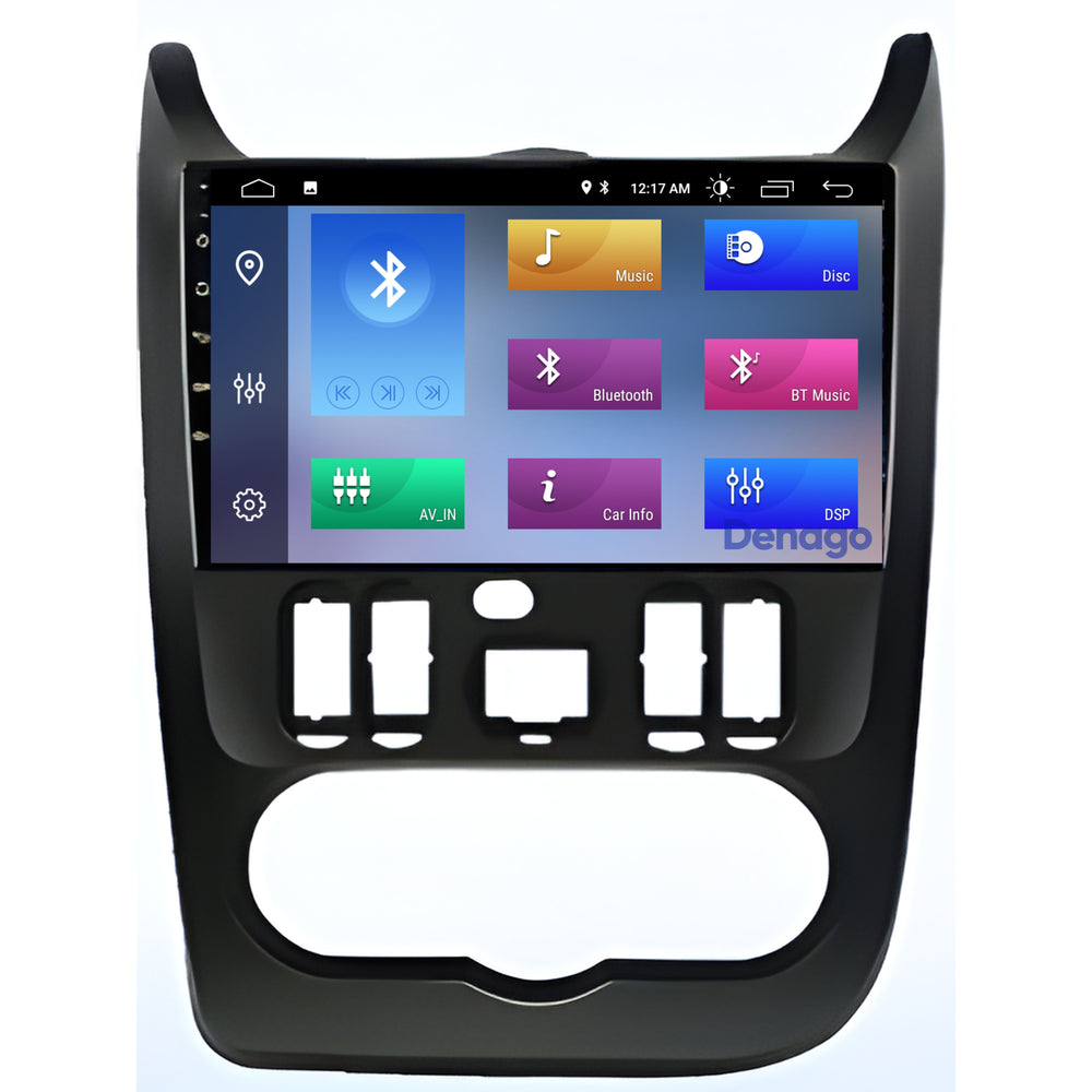 Radio de coche Dacia Logan CarPlay | Denago DNG-A344 | 2010 a 2013 | Android 13 de 9 pulgadas | CarPlay inalámbrico y Android Auto