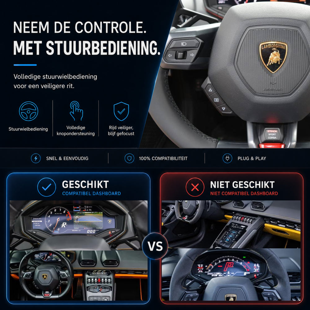 Lamborghini Huracan LP610 | 2015 t/m 2018 | CarPlay & Android Auto Box