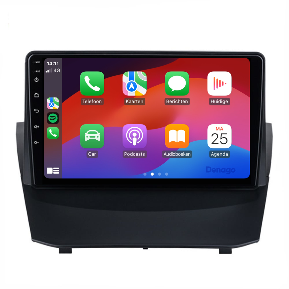 Radio para coche Ford Fiesta CarPlay | 2013 a 2017 | Denago DNG-A06 | 9 pulgadas | Androide 13 | CarPlay inalámbrico y Android Auto