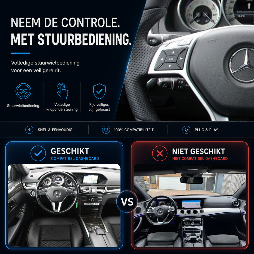 Mercedes E-Klasse | 2012 t/m 2015 | CarPlay & Android Auto Box