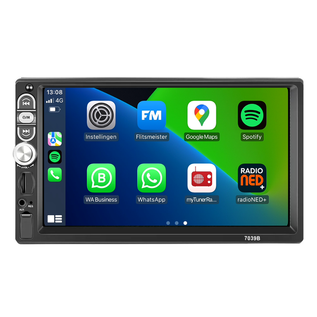 2-DIN | CarPlay Autoradio met USB-Aansluiting